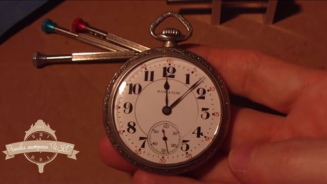 Чистка, профілактика кишенькового годинника Hamilton
